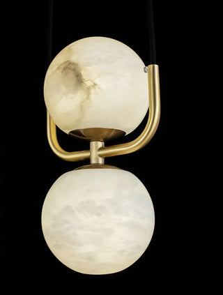 Alabaster Modern Copper Pendant Light