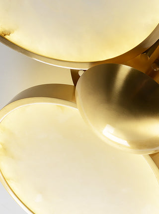 Alabaster Modern Disc Ceiling Light