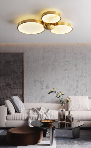 Alabaster Modern Disc Ceiling Light