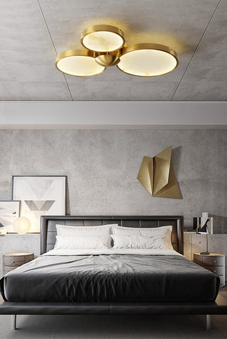 Alabaster Modern Disc Ceiling Light