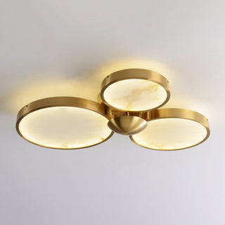 Alabaster Modern Disc Ceiling Light