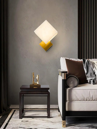 Alabaster Modern Gatsby Wall Sconce