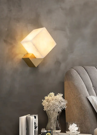 Alabaster Modern Gatsby Wall Sconce