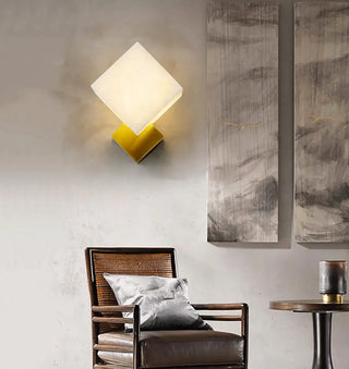 Alabaster Modern Gatsby Wall Sconce