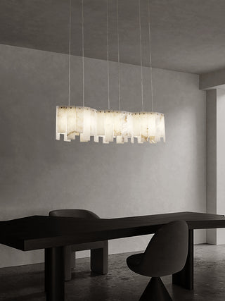 Alabaster Modern Layering Chandelier