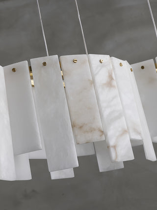 Alabaster Modern Layering Chandelier