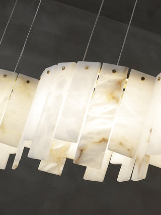 Alabaster Modern Layering Chandelier