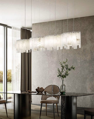 Alabaster Modern Layering Chandelier