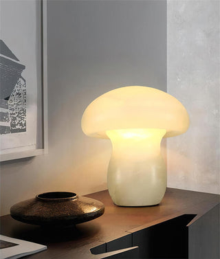 Alabaster Modern Mushroom Table Lamp