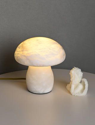 Alabaster Modern Mushroom Table Lamp