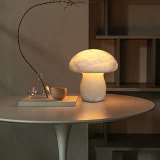 Alabaster Modern Mushroom Table Lamp