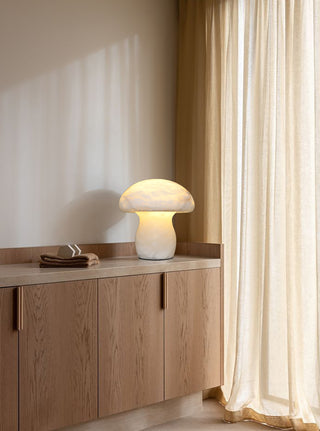 Alabaster Modern Mushroom Table Lamp