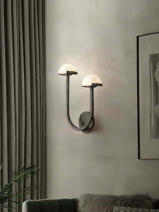 Alabaster Modern Mushroom Wall Lamp