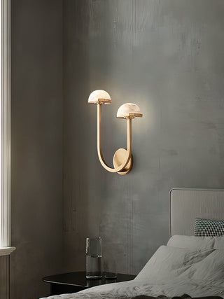 Alabaster Modern Mushroom Wall Lamp