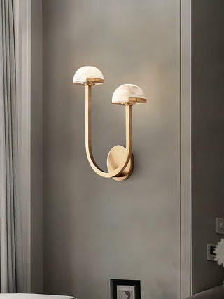 Alabaster Modern Mushroom Wall Lamp