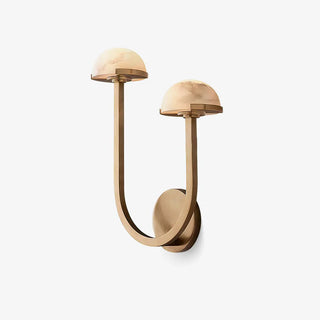 Alabaster Mushroom Wall Lamp