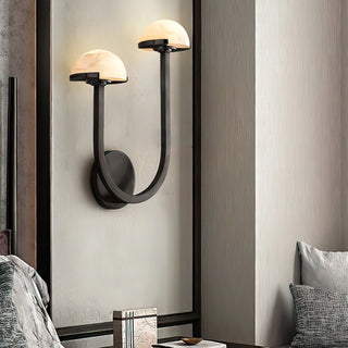 Alabaster Modern Mushroom Wall Lamp