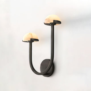 Alabaster Modern Mushroom Wall Lamp