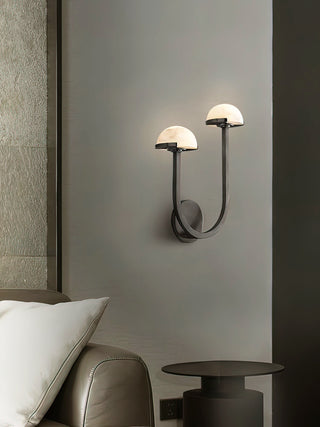 Alabaster Modern Mushroom Wall Lamp