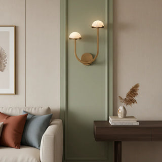 Alabaster Mushroom Wall Lamp