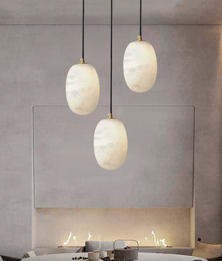 Alabaster Modern Pebble Pendant Lamp