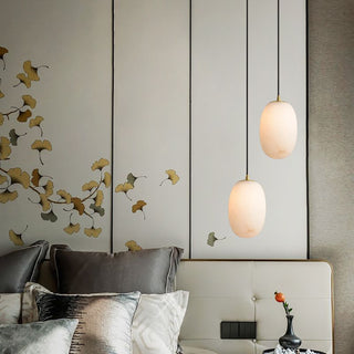 Alabaster Modern Pebble Pendant Lamp