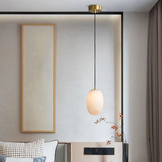 Alabaster Modern Pebble Pendant Lamp