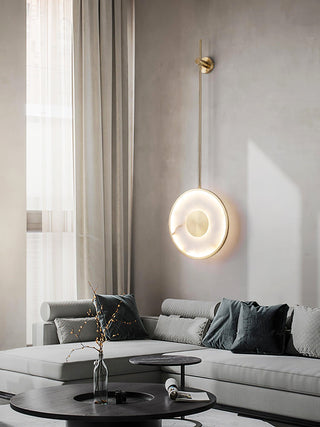 Alabaster Modern Round Strip Wall Lamp