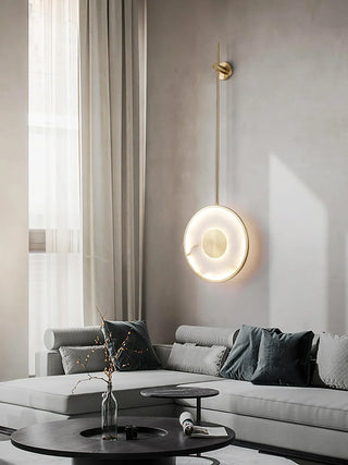 Alabaster Modern Round Strip Wall Lamp - Vidirlighting