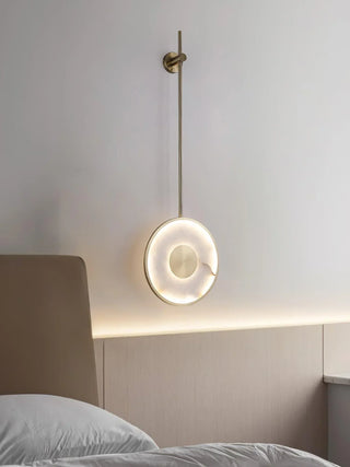 Alabaster Modern Round Strip Wall Lamp - Vidirlighting