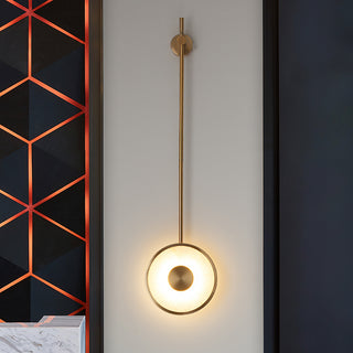 Alabaster Modern Round Strip Wall Lamp