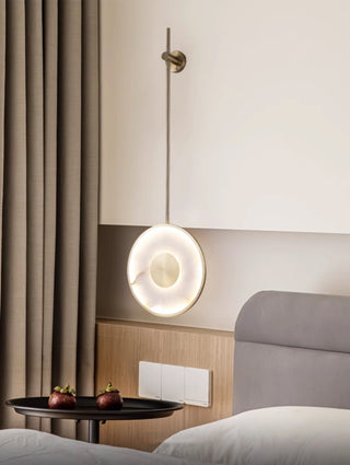 Alabaster Modern Round Strip Wall Lamp