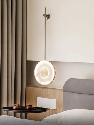 Alabaster Modern Round Strip Wall Lamp - Vidirlighting