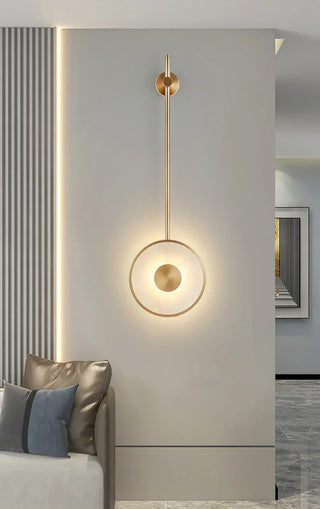 Alabaster Modern Round Strip Wall Lamp - Vidirlighting
