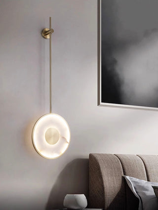 Alabaster Modern Round Strip Wall Lamp