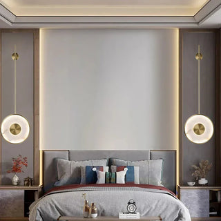 Alabaster Modern Round Strip Wall Lamp - Vidirlighting