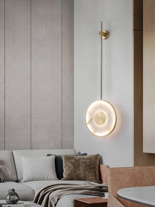 Alabaster Modern Round Strip Wall Lamp