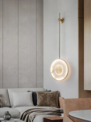 Alabaster Modern Round Strip Wall Lamp - Vidirlighting