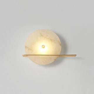 Alabaster Modern Round Wall Sconce