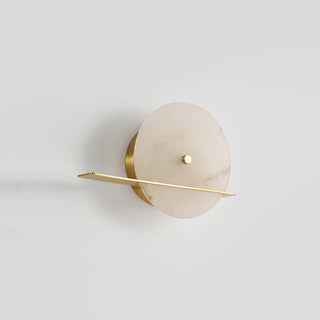 Alabaster Modern Round Wall Sconce