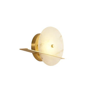 Alabaster Modern Round Wall Sconce