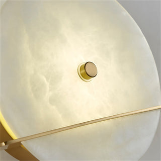 Alabaster Modern Round Wall Sconce