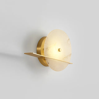 Alabaster Modern Round Wall Sconce