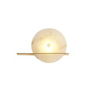 Alabaster Modern Round Wall Sconce