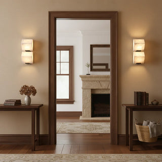 Minimalist Alabaster Facade Wall Lamp