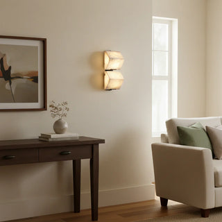 Minimalist Alabaster Facade Wall Lamp