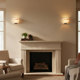 Minimalist Alabaster Facade Wall Lamp