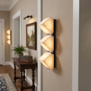 Minimalist Alabaster Facade Wall Lamp