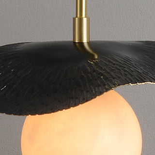 Alabaster Montera Brass Pendant Light