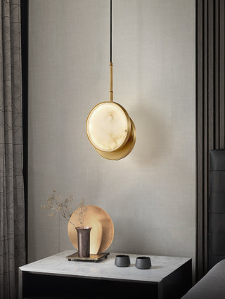 Alabaster Moonshade Pendant Light